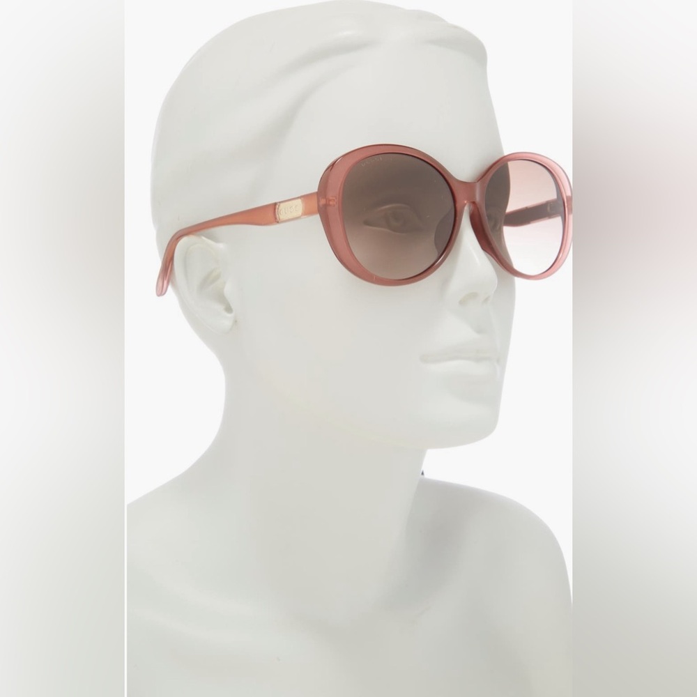 💯- New Authentic Gucci GG0793SK 003 IN PINK-BROWN SUNGLASSES